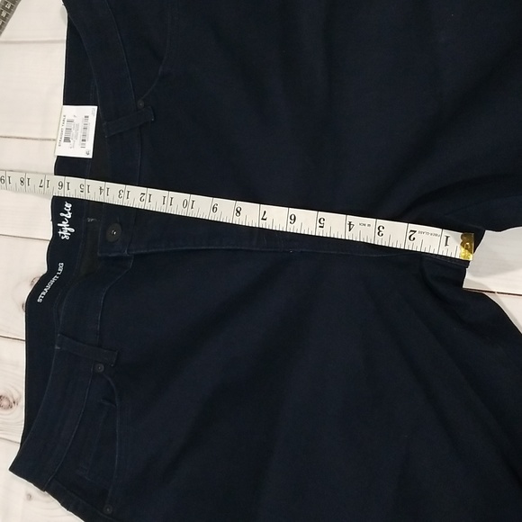 Style & Co Women's Pants Straight Legs High Rise Slimming Pockets Size 18W - Picture 8 of 9